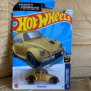 Hot Wheels Bumblebee Gold Car - Transformers Series